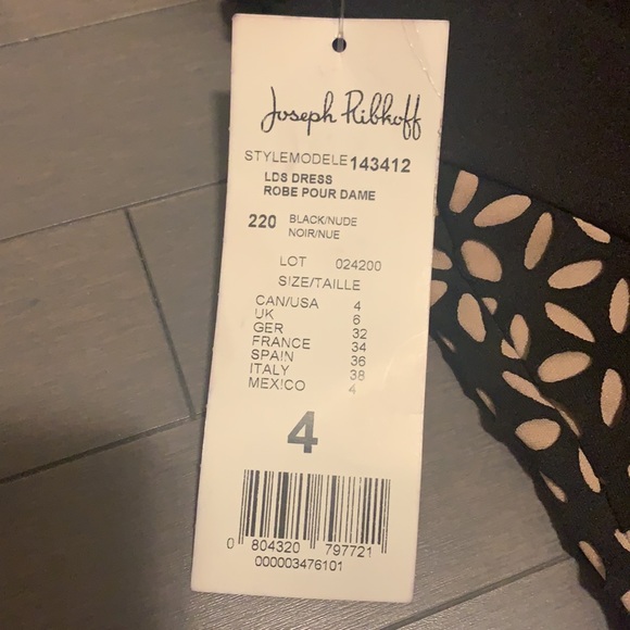 Joseph Ribkoff knee length slim fit dress - Picture 3 of 6